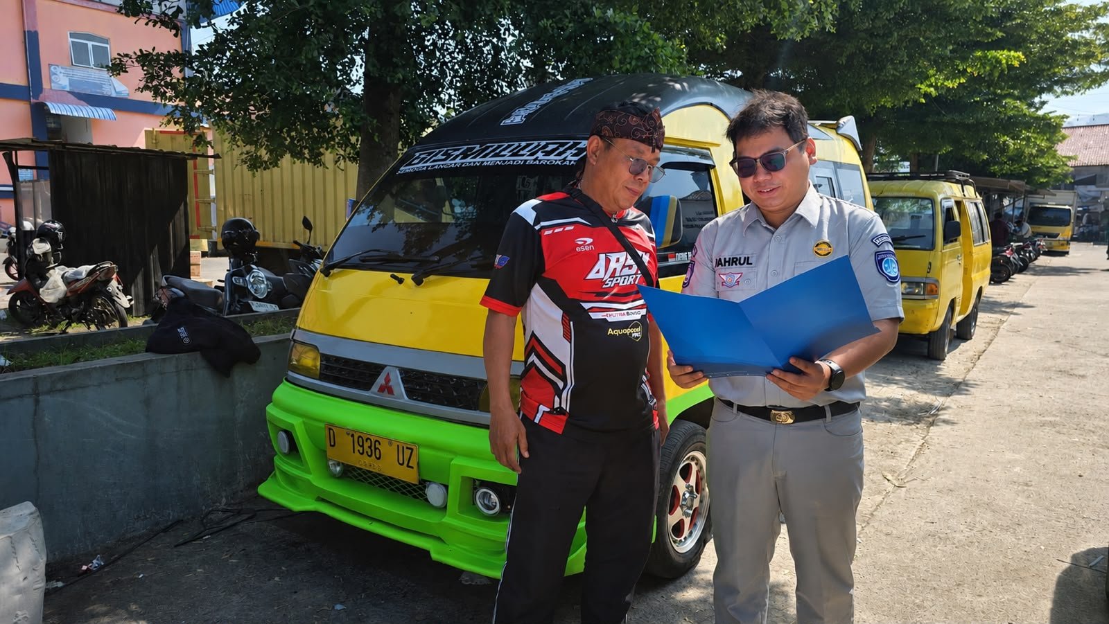 Jasa Raharja  Kanwil Jawa Barat dan Dishub Bandung Barat Laksanakan Uji Petik Angkutan Umum di Terminal Lembang