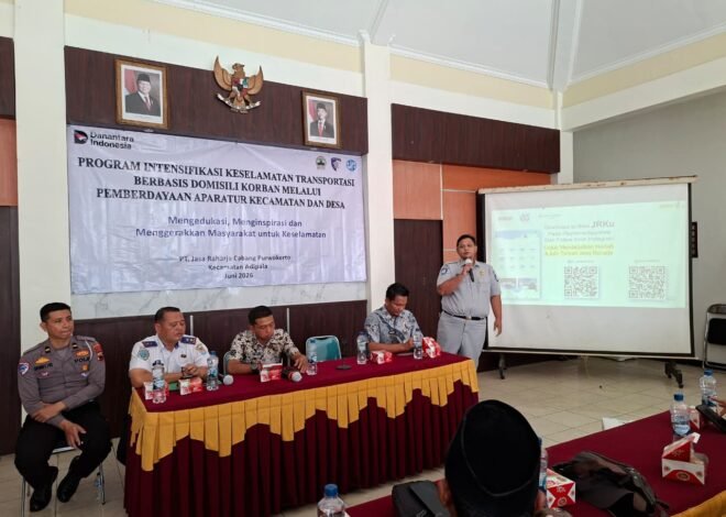Jasa Raharja Wangon dan Tim Pembina Samsat Gelar Sosialisasi Keselamatan Transportasi dan Taat Pajak Kendaraan bagi Perangkat Desa se-Kecamatan Adipala