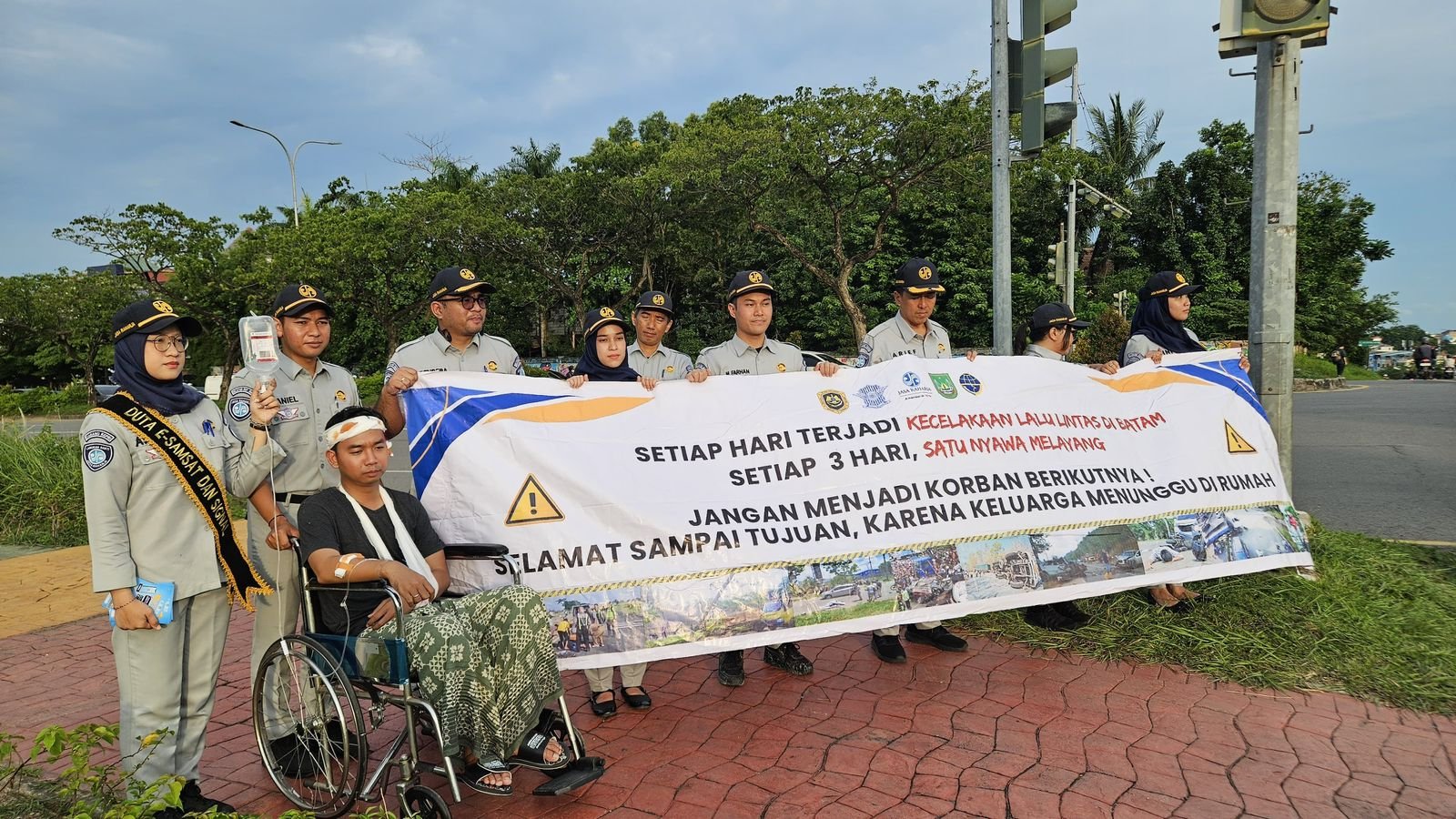 Jadikan Driver Online yang Taat dan Berkeselamatan, Jasa Raharja Gelar Safety Driving bersama KOMANDO kota Batam