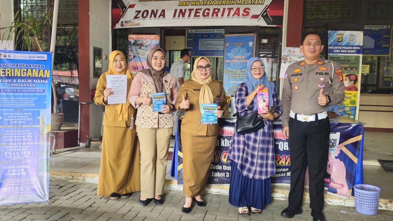 Hari Pertama Program Keringanan Pajak, Jasa Raharja Metro Apresiasi Wajib Pajak dan Sosialisasikan Lapor Laka JRku