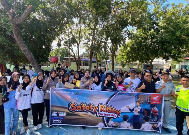 Pelajar Jadi Pelopor Keselamatan, Jasa Raharja Gelar Sosialisasi dan Safety Riding di SMAN 1 Pringgabaya