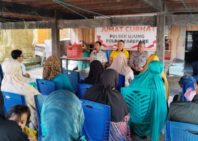 PT Jasa Raharja Cabang Parepare dan Polsek Ujung Gelar Jumat Curhat, Sosialisasikan Keselamatan Berkendara dan Program Bebas Denda PKB & SWDKLLJ