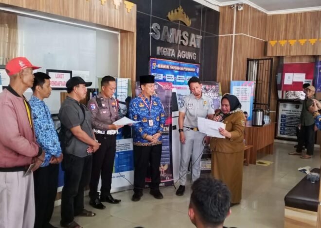 Samsat Tanggamus Berikan Apresiasi kepada Wajib Pajak Taat, Sosialisasikan Program Keringanan Pajak