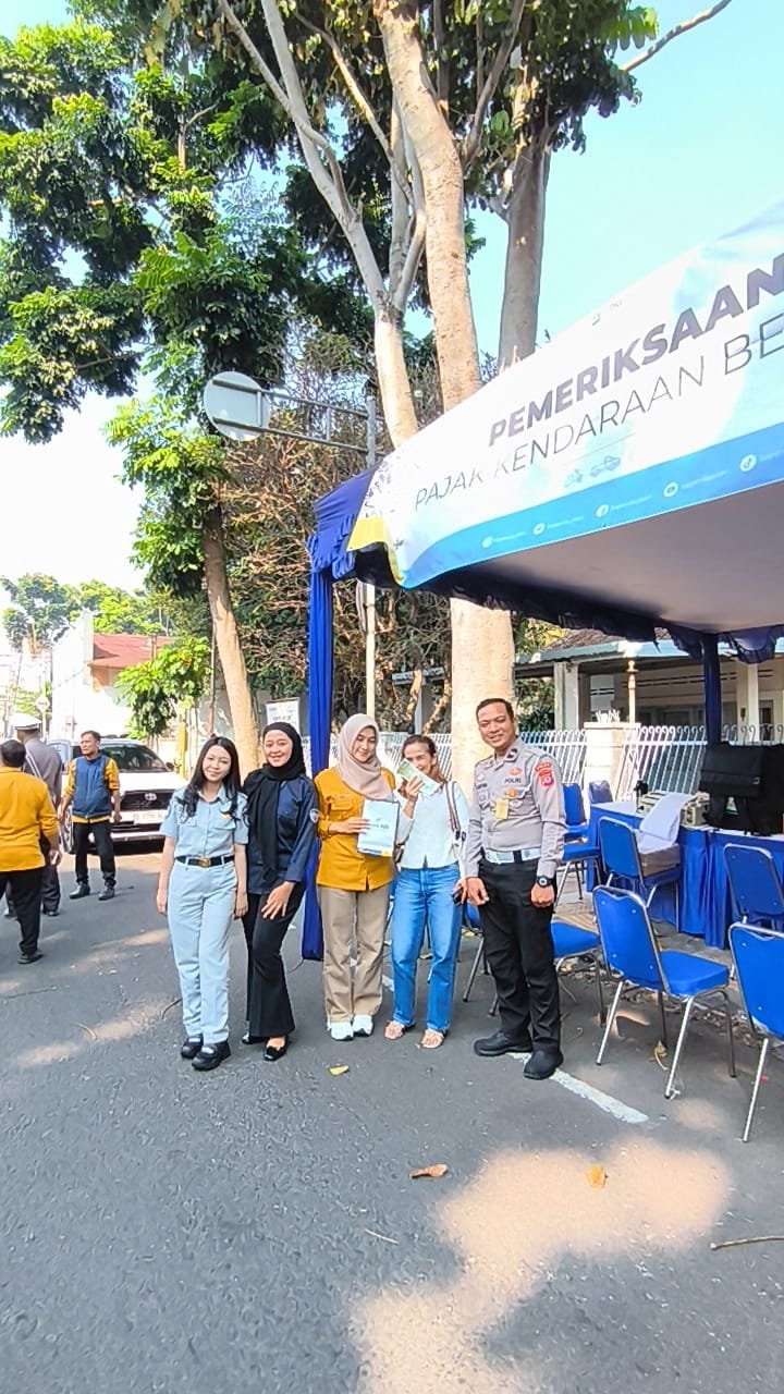 Perkuat Kolaborasi, Jasa Raharja Bandung Bersama Tim Pembina Samsat Padjajaran Lakukan Pemeriksaan PKB dan SWDKLLJ