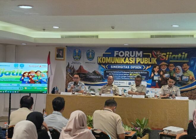 Jasa Raharja Menjadi Narasumber pada Sosialisasi Forum Komunikasi Sinergitas Opsen dan Launching Program SIJATIL