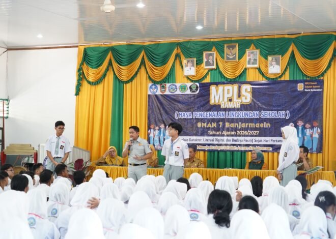 Melalui MPLS, Jasa Raharja Kalsel Kenalkan Perusahaan kepada Peserta Didik Baru SMAN 7 Banjarmasin