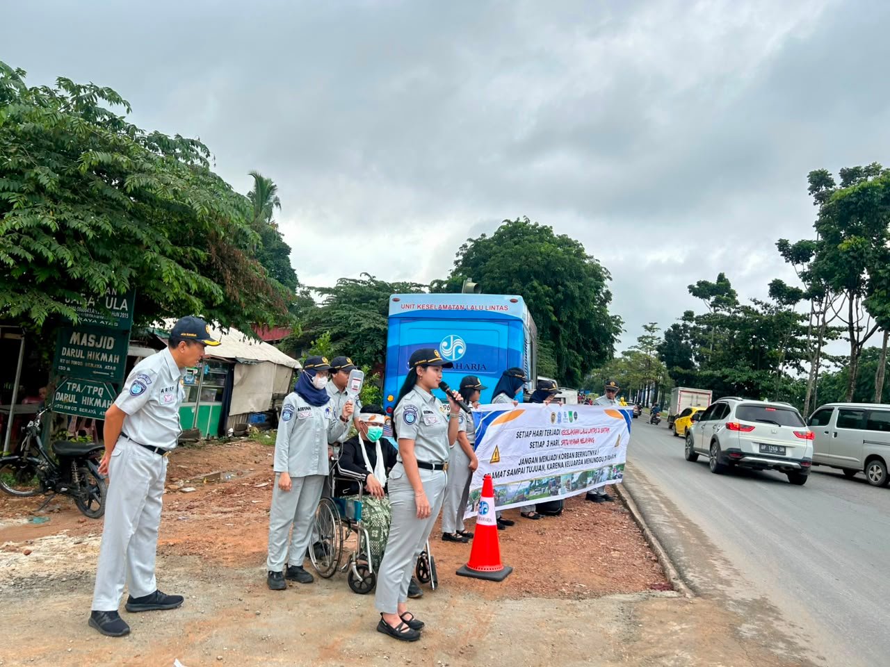 Tekan Angka Kecelakaan Wilayah Bengkong, Jasa Raharja Kepri Laksanakan Safety Campaign On The Black Spot di Jl. Yos Sudardo Simpang Gogo dan Simpang Indo Mobil