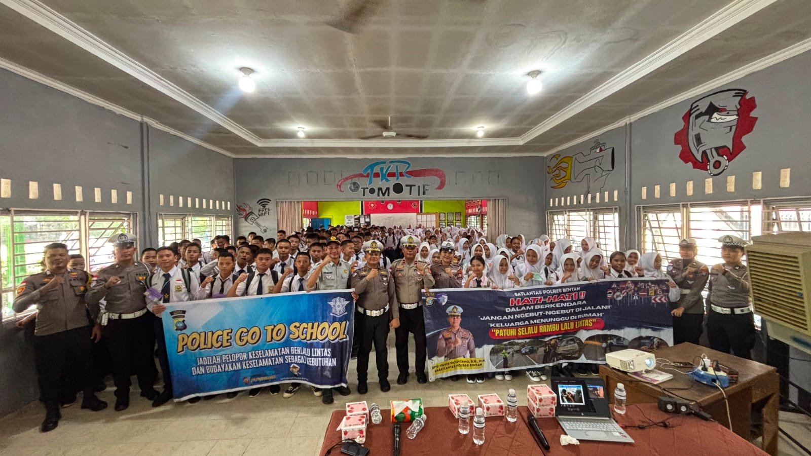 Jasa Raharja Gelar Kegiatan PPKL di SMK Negeri 1 Tanjung Uban