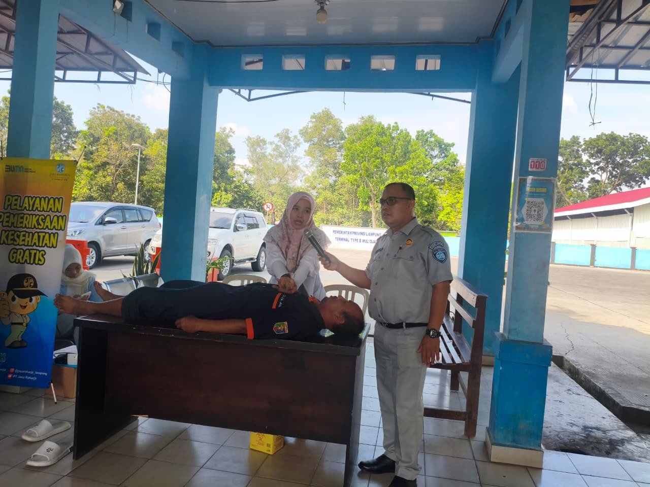 Jasa Raharja Cabang Metro Gelar Safety Campaign, PPGD, dan MUKL di Terminal Mulyojati