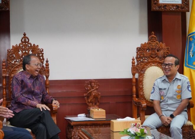 Perkuat Sinergi Peningkatan Kepatuhan PKB, PT Jasa Raharja (Persero) Wilayah Bali Silaturahmi dengan Gubernur Bali