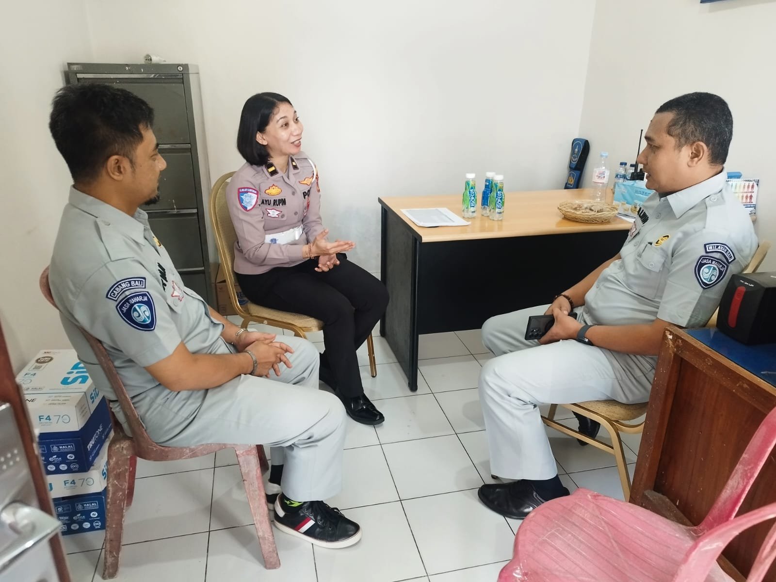 Perkuat Upaya Preventif, PT Jasa Raharja (Persero) Wilayah Bali Bahas Strategi Penurunan Angka Kecelakaan Bersama Unit Gakkum Polres Klungkung