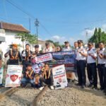 Railfans Cianjur Ajak Jasa Raharja Sukabumi, PT KAI, Polres Cianjur dan Dinas Perhubungan Kab Cianjur, Sosialisasi Perkuat Budaya Keselamatan di Perlintasan Sebidang