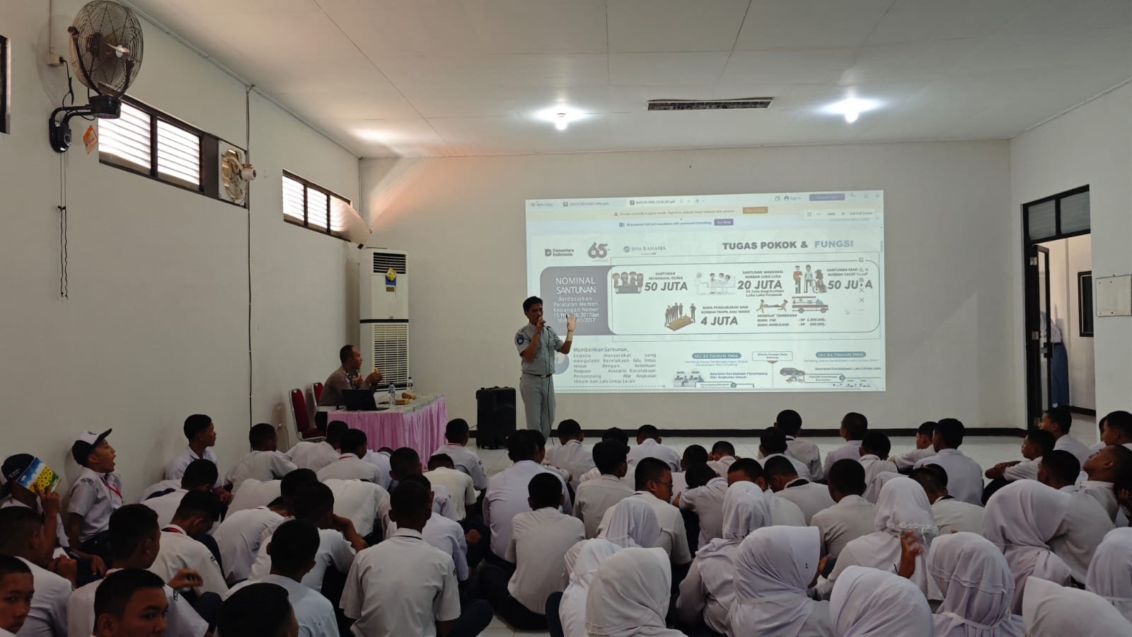 Jasa Raharja Wangon Dukung Penguatan Budaya Keselamatan di SMK Dr. Soetomo Cilacap