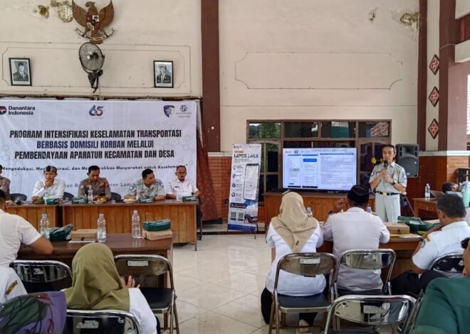 Jasa Raharja Perkuat Peran Aparatur Wilayah Melalui Program Intensifikasi Keselamatan Transportasi di Kecamatan Babat
