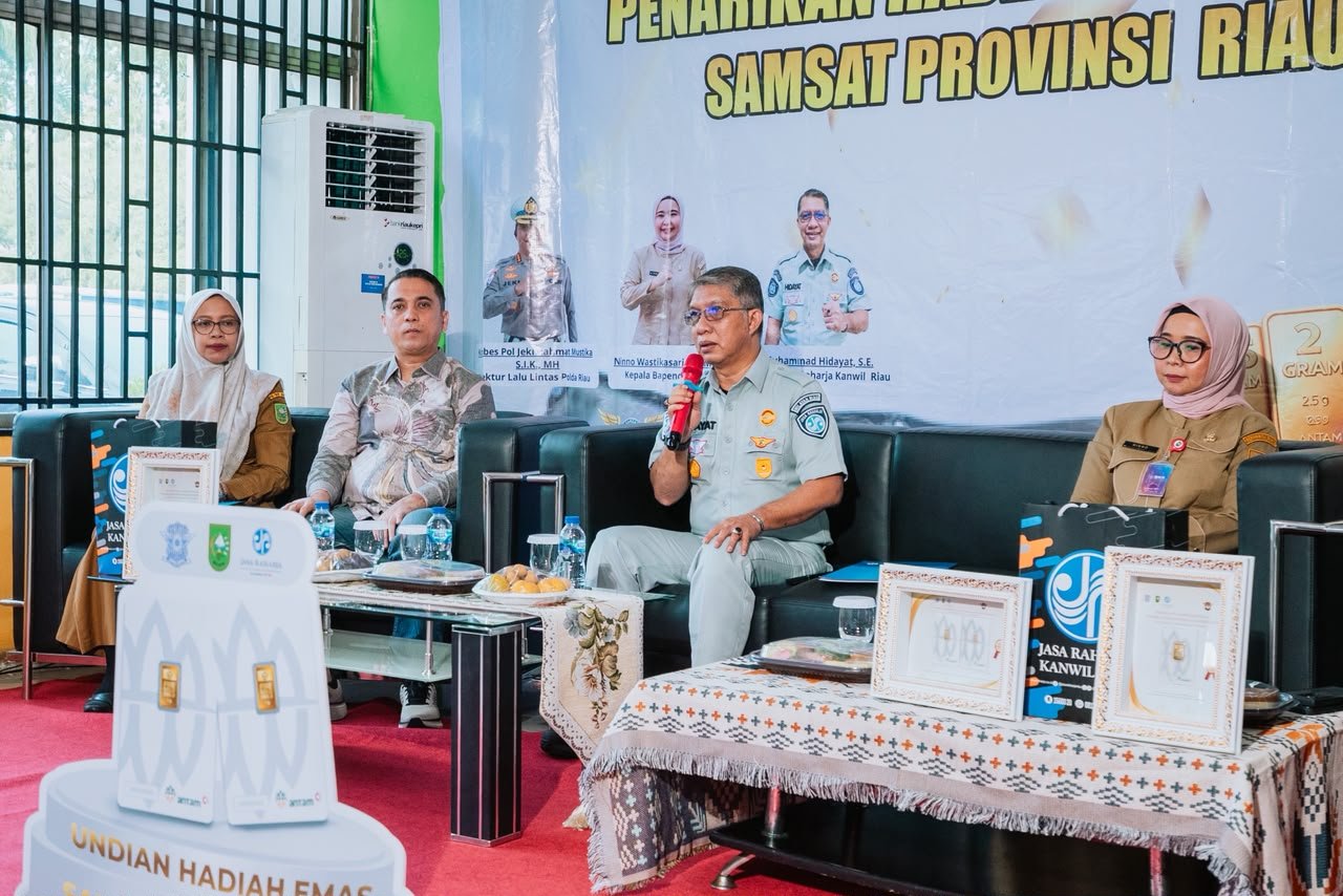 Tim Pembina Samsat Riau Umumkan Pemenang Gebyar Hadiah Pajak Kendaraan Bermotor, Apresiasi Wajib Pajak Taat