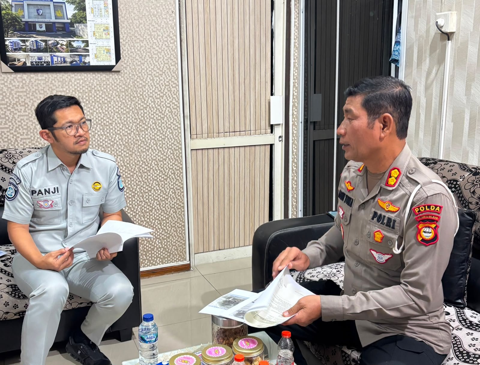 Silaturahmi Kabag Ops Jasa Raharja dan Ditlantas Polda Sulsel: Sinergi Percepat Penanganan Laka Lantas dan Tekan Fatalitas Korban