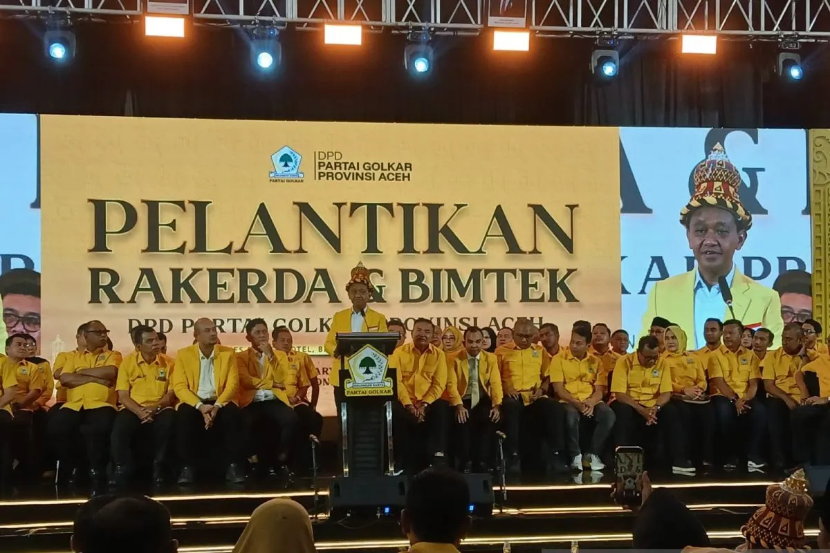 Bahlil Dorong Golkar Aceh Perkuat Organisasi dan Dukung Pembangunan Daerah