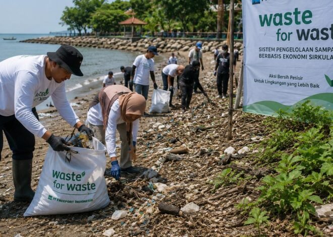 Program Waste for Waste PTFI Dorong Ekonomi Sirkular dan Kebersihan Pesisir