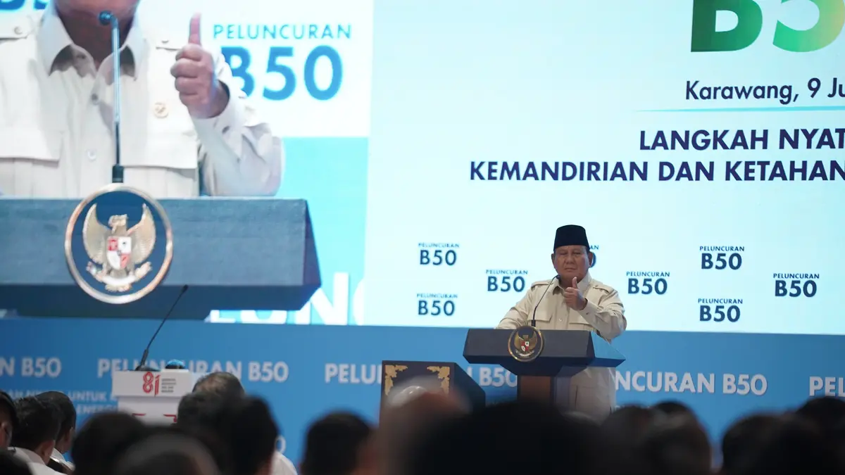 Indonesia Jadi Negara Pertama Terapkan B50, Prabowo Sebut Tonggak Kemandirian Energi