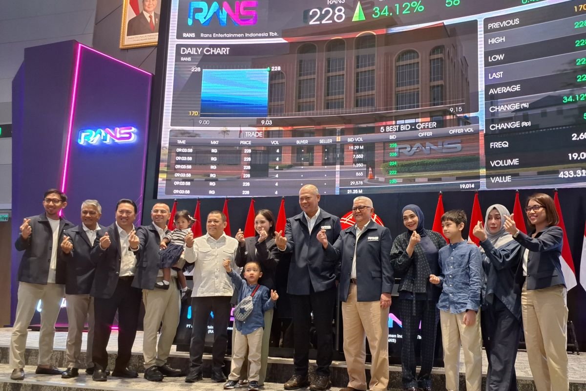RANS Entertainment Melantai di BEI, Dana IPO Rp429 Miliar untuk Ekspansi Bisnis