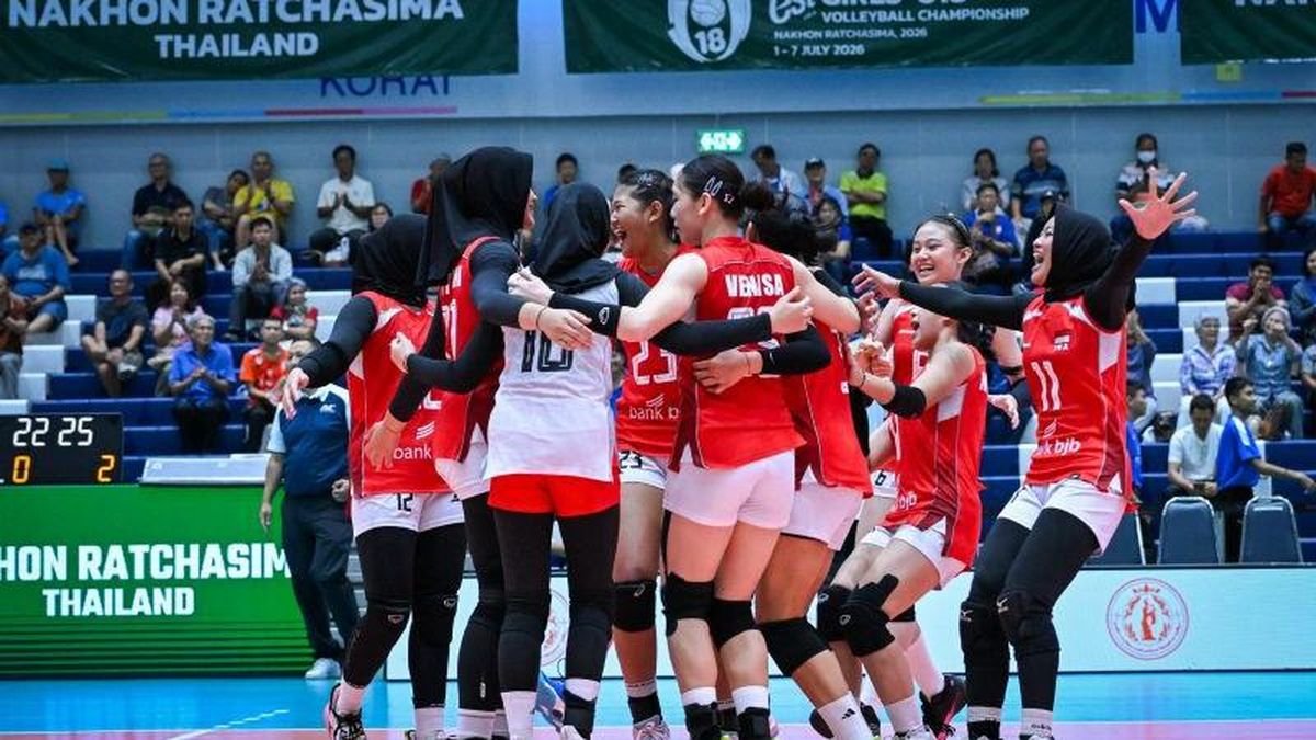 Kalahkan Iran Tanpa Kehilangan Set, Timnas Voli Putri U-18 Jaga Asa Lolos Delapan Besar