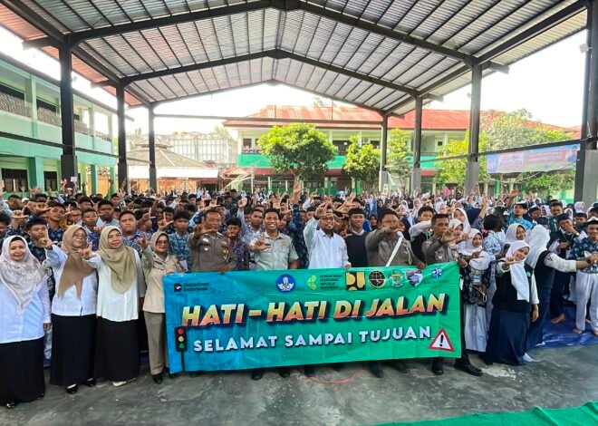 Perkuat Budaya Keselamatan, Jasa Raharja Gelar PPKL dan Safety Campaign bagi Guru dan Siswa SMK Negeri 3 Balikpapan