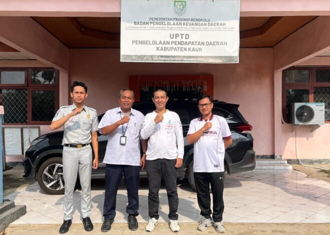 Jasa Raharja Kaur Lakukan Kunjungan ke UPTD Samsat Kaur, Bahas Optimalisasi Pelayanan dan Kepatuhan Pajak Kendaraan