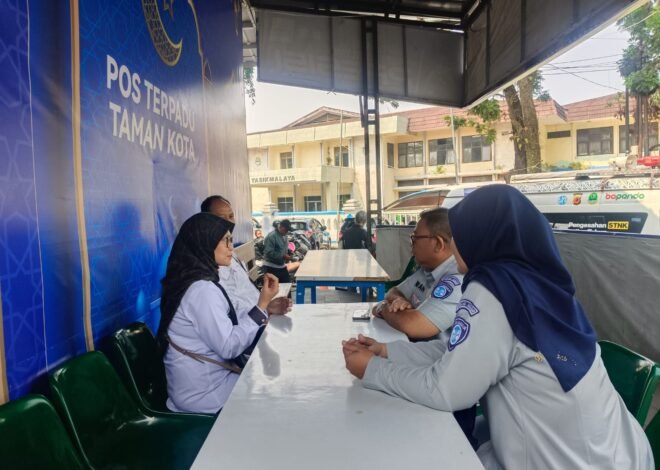Tingkatkan Kepatuhan Masyarakat dan Ketaatan Pembayaran Pajak, Tim Pembina Samsat Kota Tasikmalaya Gelar Operasi Gabungan di Taman Kota