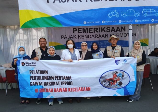 Dukung Tim Pembina Samsat Soekarno Hatta Jasa Raharja Bandung Sediakan Pengobatan Gratis dan Sosialisasi PPGD 