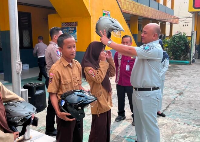 Jasa Raharja Lampung Perkuat Budaya Keselamatan melalui Safety Campaign di SMKN 3 Bandar Lampung