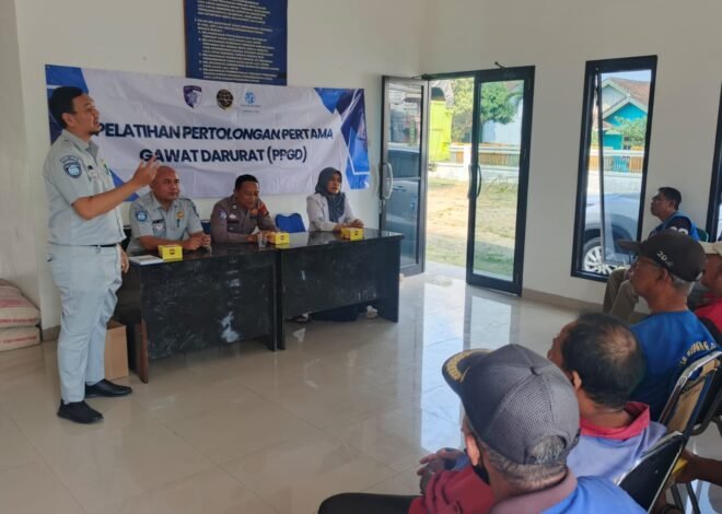 Jasa Raharja Bersama Satlantas Polres Pesawaran Gelar Edukasi Keselamatan bagi Persatuan Ojek Gedong Tataan