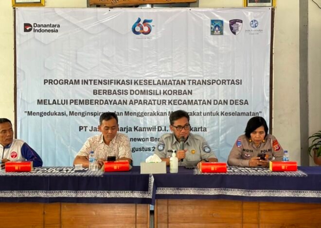 Jasa Raharja Sosialisasikan Tugas dan Fungsi dalam Mendukung Keselamatan Transportasi di Kapanewon Berbah