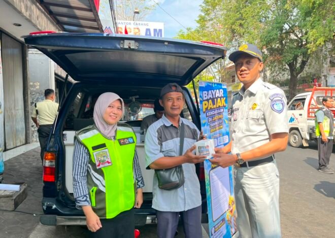 Tingkatkan Kepatuhan Pajak dan Keselamatan Berlalu Lintas, Tim Pembina Samsat Purworejo Gelar Operasi Gabungan