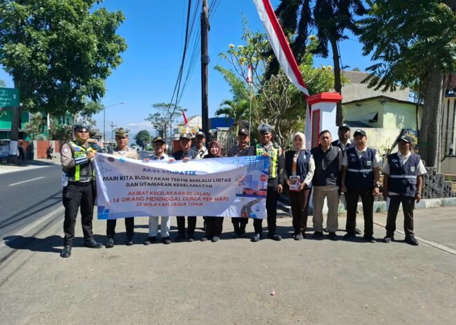 Jasa Raharja Gelar Aksi Simpatik sebagai Tindak Lanjut Mitigasi Daerah Rawan Kecelakaan di Pujon