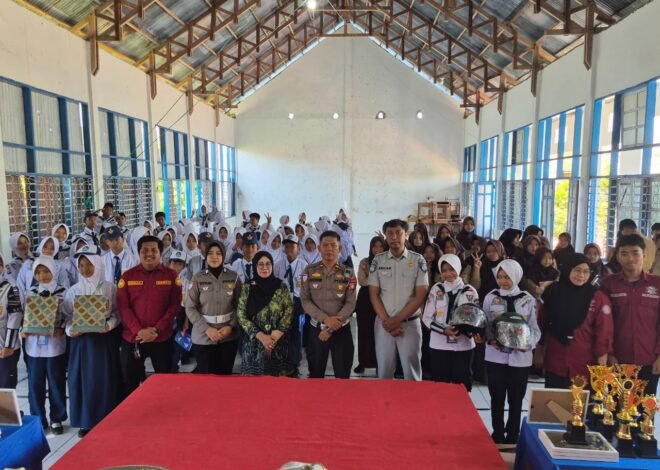 Edukasi Tertib Lalu Lintas, Jasa Raharja dan Satlantas Bina Patroli Keamanan Sekolah di SMPN 7 Watampone