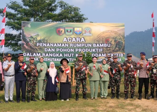 Jasa Raharja Sumbar Dukung Penghijauan dalam Penanaman Serentak HUT ke-1 Kodam XX/TIB