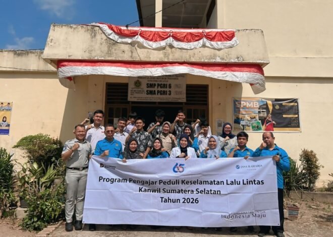 Tekan Fatalitas Kecelakaan Usia Muda, Jasa Raharja Sumsel Bersama Satlantas Polrestabes dan Biddokkes Polda Sumsel Gelar Program PPKL, PPGD, serta MUKL di SMA PGRI 3 Palembang
