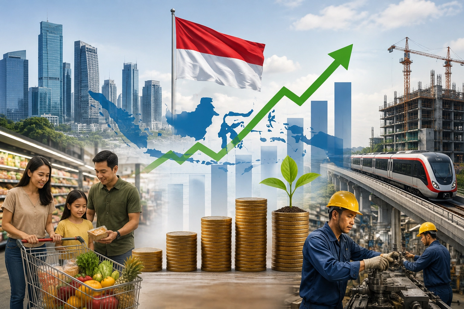Ekonomi Indonesia Triwulan II 2026 Menguat, BPS Catat Pertumbuhan 5,29 Persen