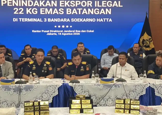 Bea Cukai Ungkap 32 Kasus Penyelundupan Emas Ilegal Sepanjang 2026