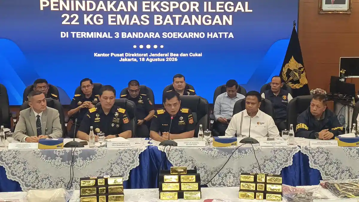 Bea Cukai Ungkap 32 Kasus Penyelundupan Emas Ilegal Sepanjang 2026