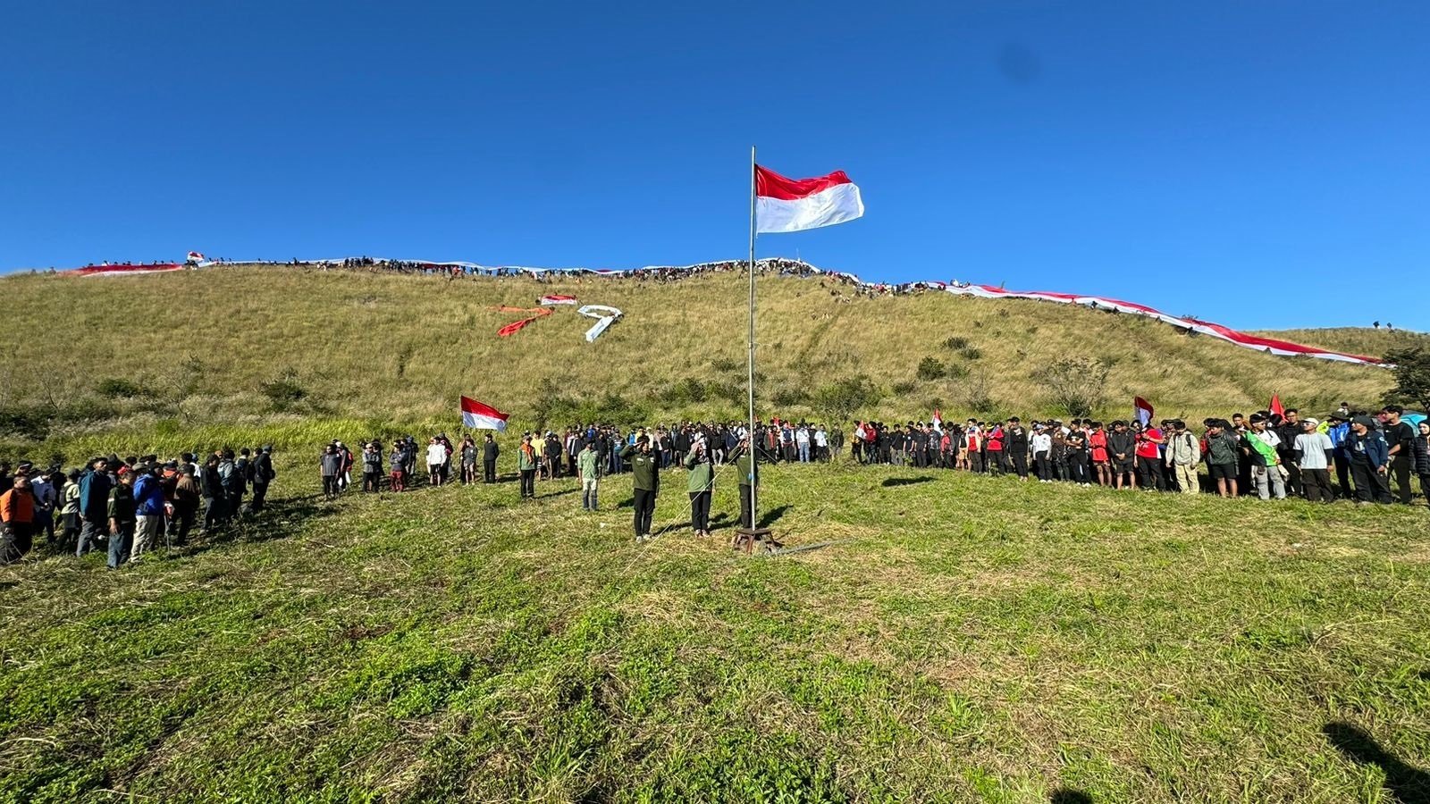 BBTNKS Siapkan Pengamanan Pendaki Gunung Kerinci Jelang Upacara HUT RI ke-81