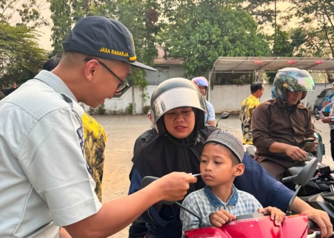 Perkuat Upaya Pencegahan Kecelakaan, FLLAJ HST Bersama Jasa Raharja Gelar Sosialisasi Keselamatan kepada Pengguna Jalan