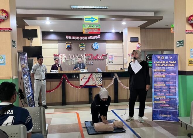 Jasa Raharja Laksanakan Sosialisasi PPGD kepada Masyarakat Umum di KB Samsat Semarang