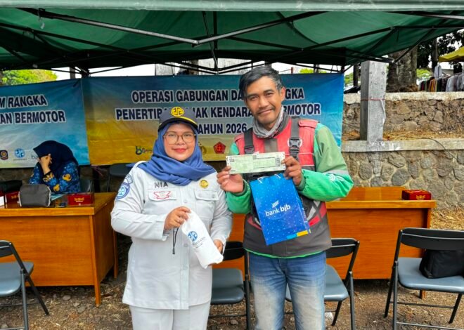 Jasa Raharja Bersama Tim Pembina Samsat Garut Gelar Operasi Gabungan di Kerkof