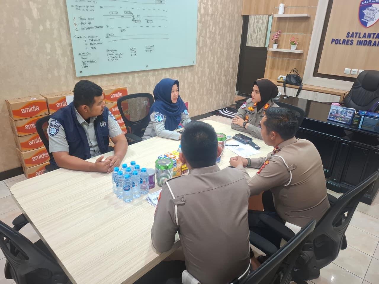 Jasa Raharja Cabang Indramayu Bersinergi dengan Polres Indramayu Gencarkan Agenda Keselamatan Transportasi