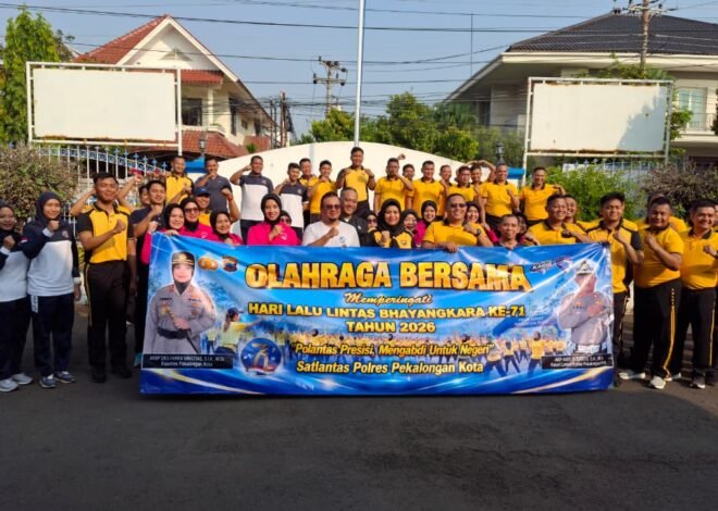 Jasa Raharja Pekalongan Ikuti Olahraga Bersama Peringatan Hari Lalu Lintas Bhayangkara ke-71