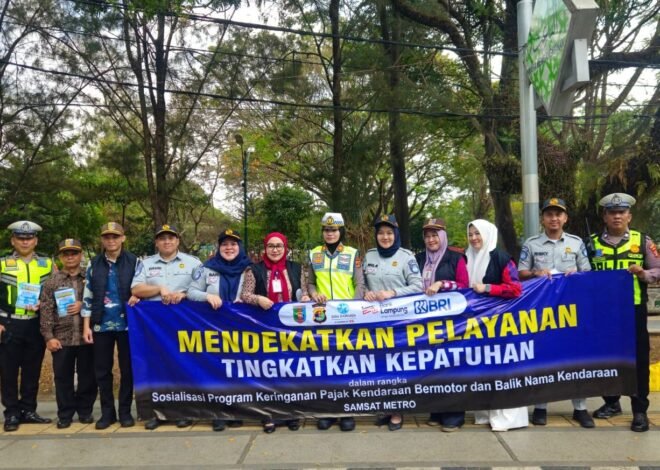 Operasi Gabungan di Metro, Jasa Raharja Dorong Kepatuhan Pajak dan Apresiasi Pengendara Taat