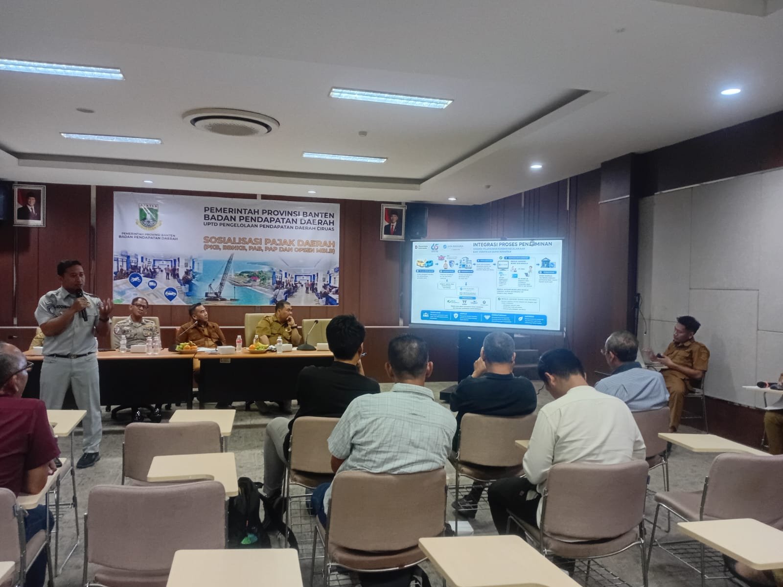 Jasa Raharja Banten dan Tim Pembina Samsat Kabupaten Serang Sosialisasikan Keselamatan Lalu Lintas serta Program Pemutihan Denda PKB & SWDKLLJ kepada 20 Perusahaan