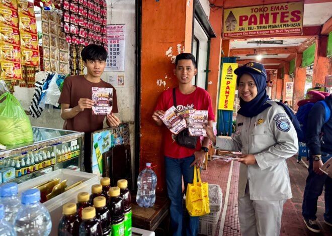 Sasar Pengunjung Pasar Kranggan, Jasa Raharja Gencarkan Program Bebas Denda
