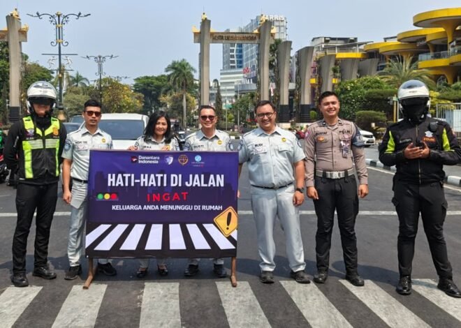 Jasa Raharja Bogor Hadirkan Safety Campaign Bersama Satlantas Polres Bogor, Ajak Pengguna Jalan di Simpang Cibinong City Mall Utamakan Keselamatan
